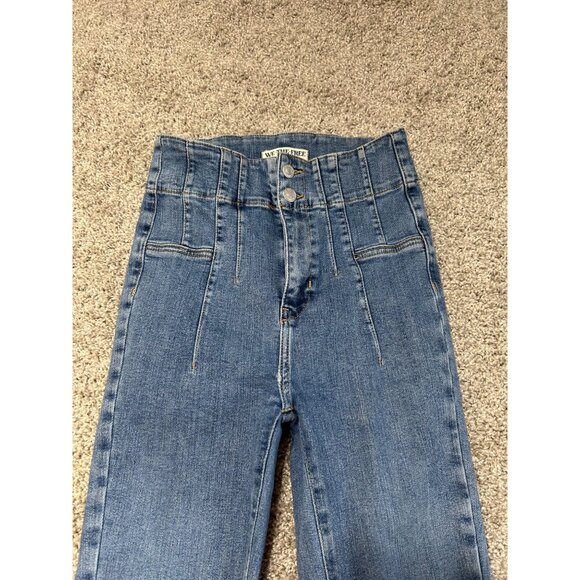 Free People x We The Free Women's 26 Jayde Flare in Sunburst Blue - Picture 3 of 12